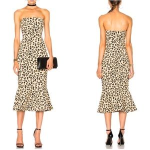 Cinq a sept Luna dress size 4 leopard print